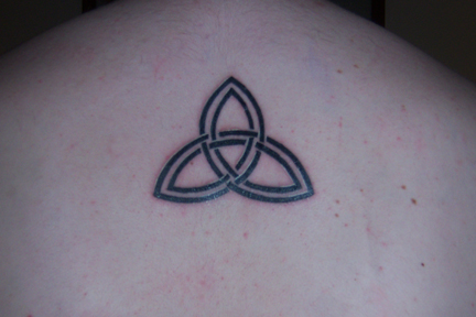 triquetra one of my tattoos =) double triquetra had this one in my