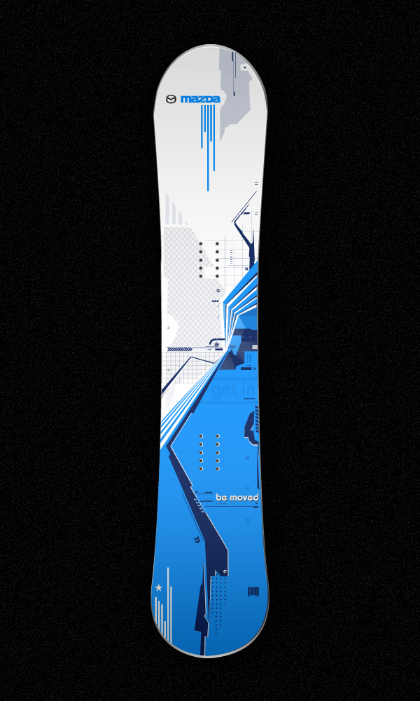 Cool Custom Snowboard Design found at DeviantART