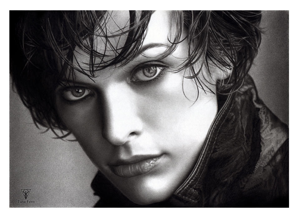 Milla Jovovich - skvelý portrét